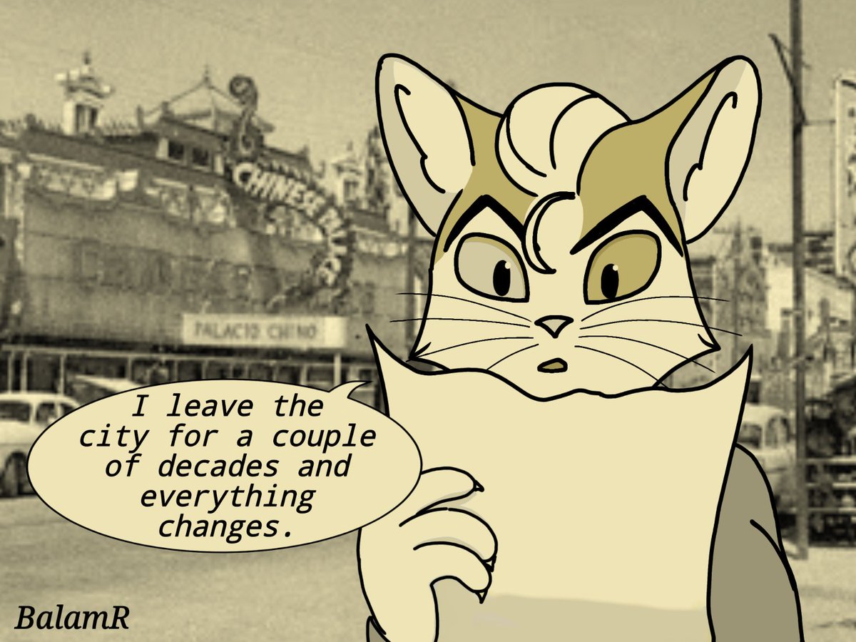 Amaranto en su regreso a Ciudad Juárez. 

#Lackadaisy #LackadaisyOC