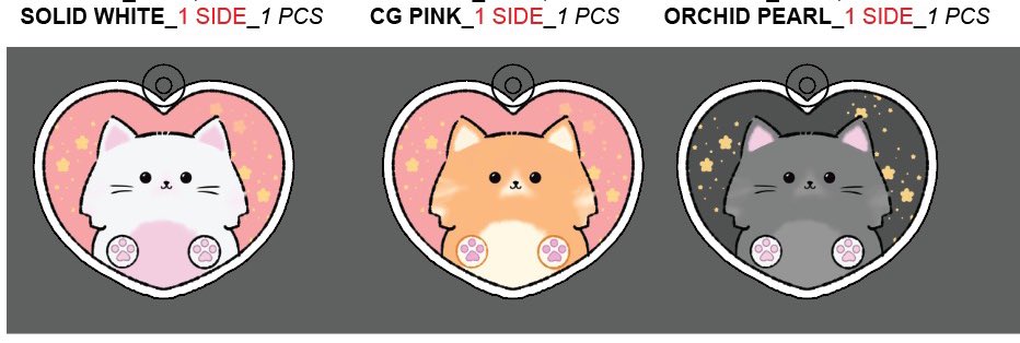 Gantungan kuncinya lagi otw min, tapi ini yang design fav aku terbaru 🫶🏻 soalnya kucing kucing kesayangan aku inii, nanti di CF22 juga bakal jadi art trade &amp; freebies <3 

(Ayo mampir ke boothku nanti untuk adopt anak ku 👊🏻)