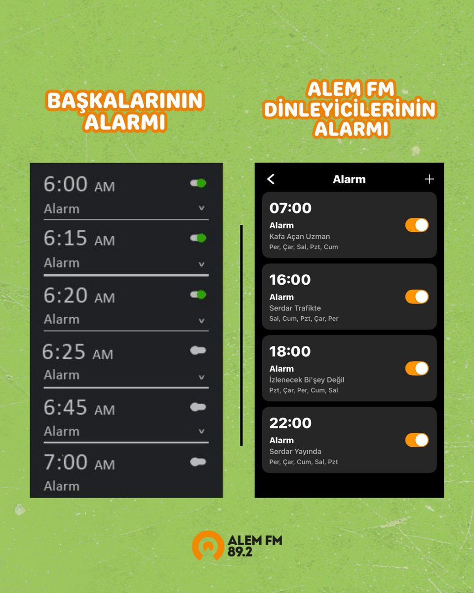 alemfmcom's tweet photo. Alarmlar kuruldu mu? 🤠🚀 https://t.co/bvxqI0QFte