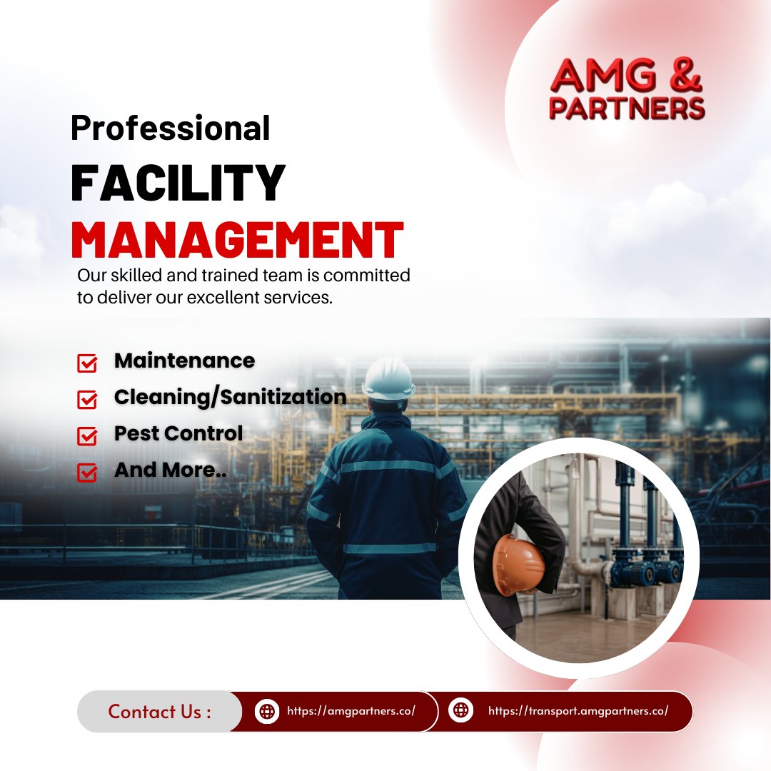 amgnpartners's tweet photo. Professional Facility Management you can trust — delivering reliable maintenance, expert cleaning &amp; sanitation, and effective pest control solutions tailored to your business needs.

#FacilityManagement #ProfessionalServices #AMGPartners https://t.co/dDNBDa0vjL