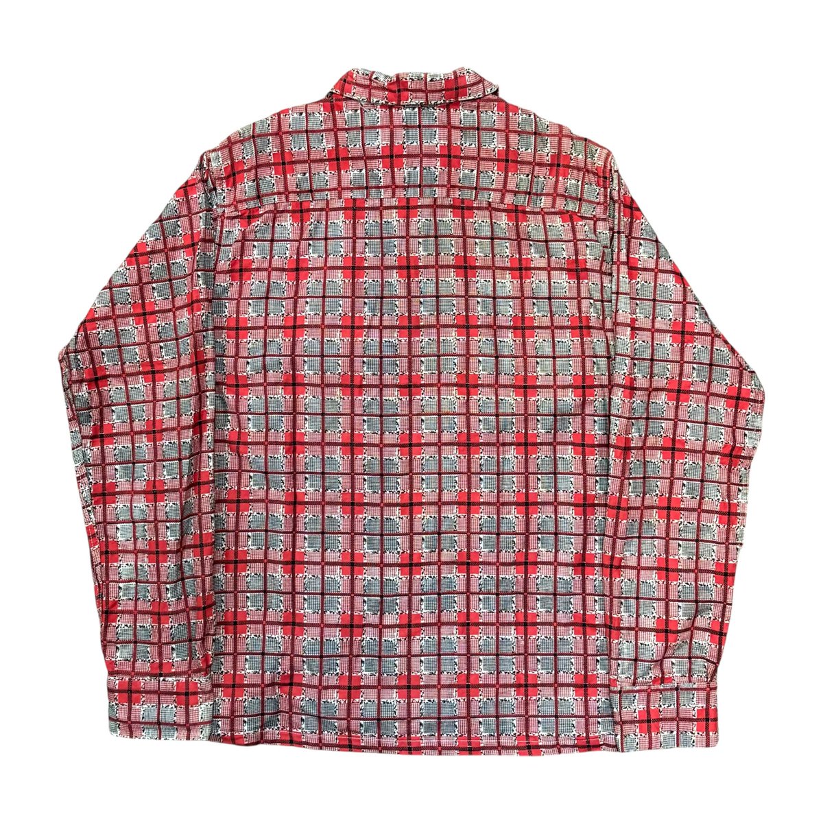 👨🏻‍🚀 ⭐︎new arrival⭐︎ ⚫︎50s vintage printed flannel shirt