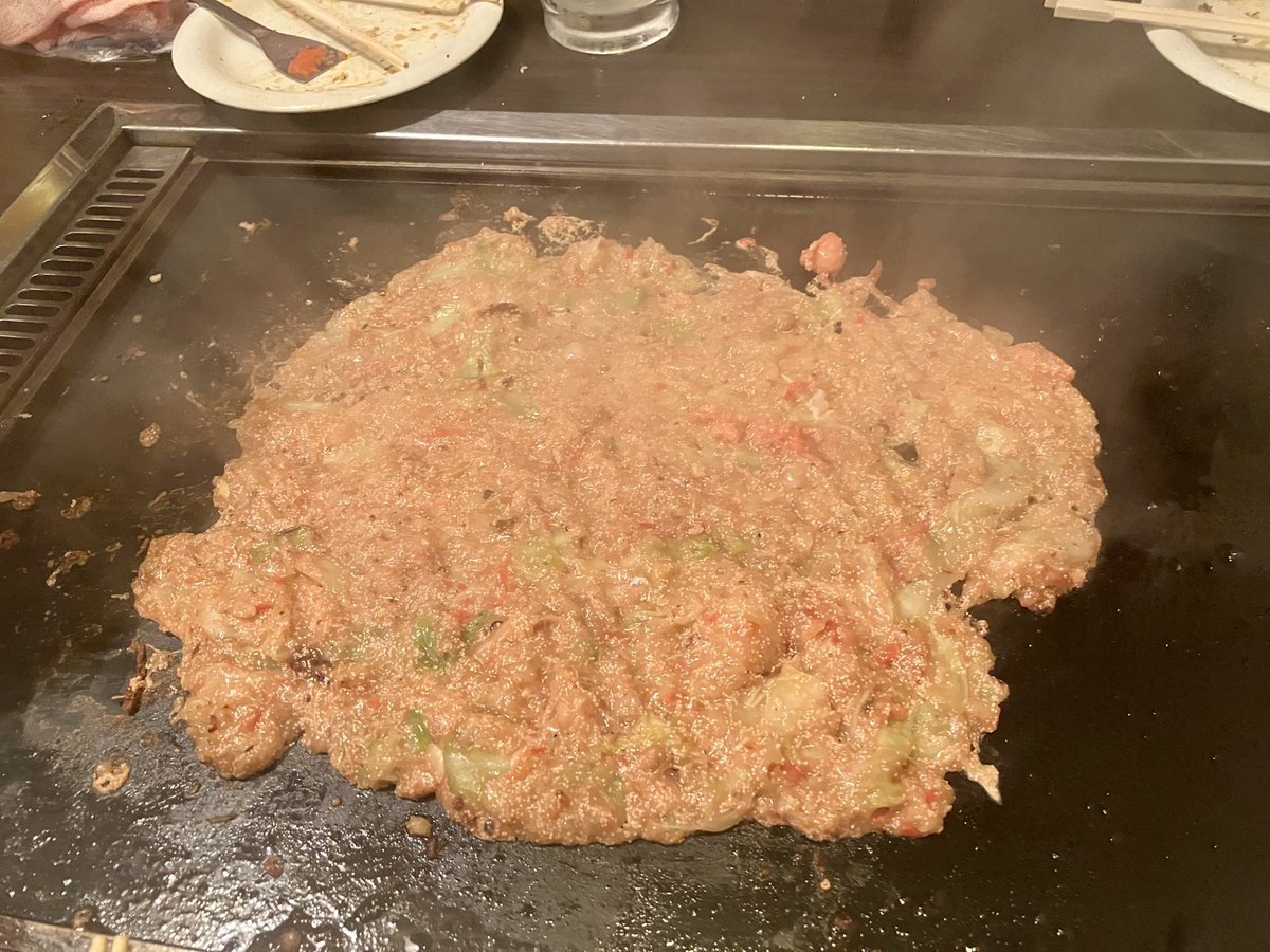 nonzo1103's tweet photo. 美女たちとのお好み焼き・もんじゃ会美味し楽しかった～🥰🥰 https://t.co/Vz7LGahGh0