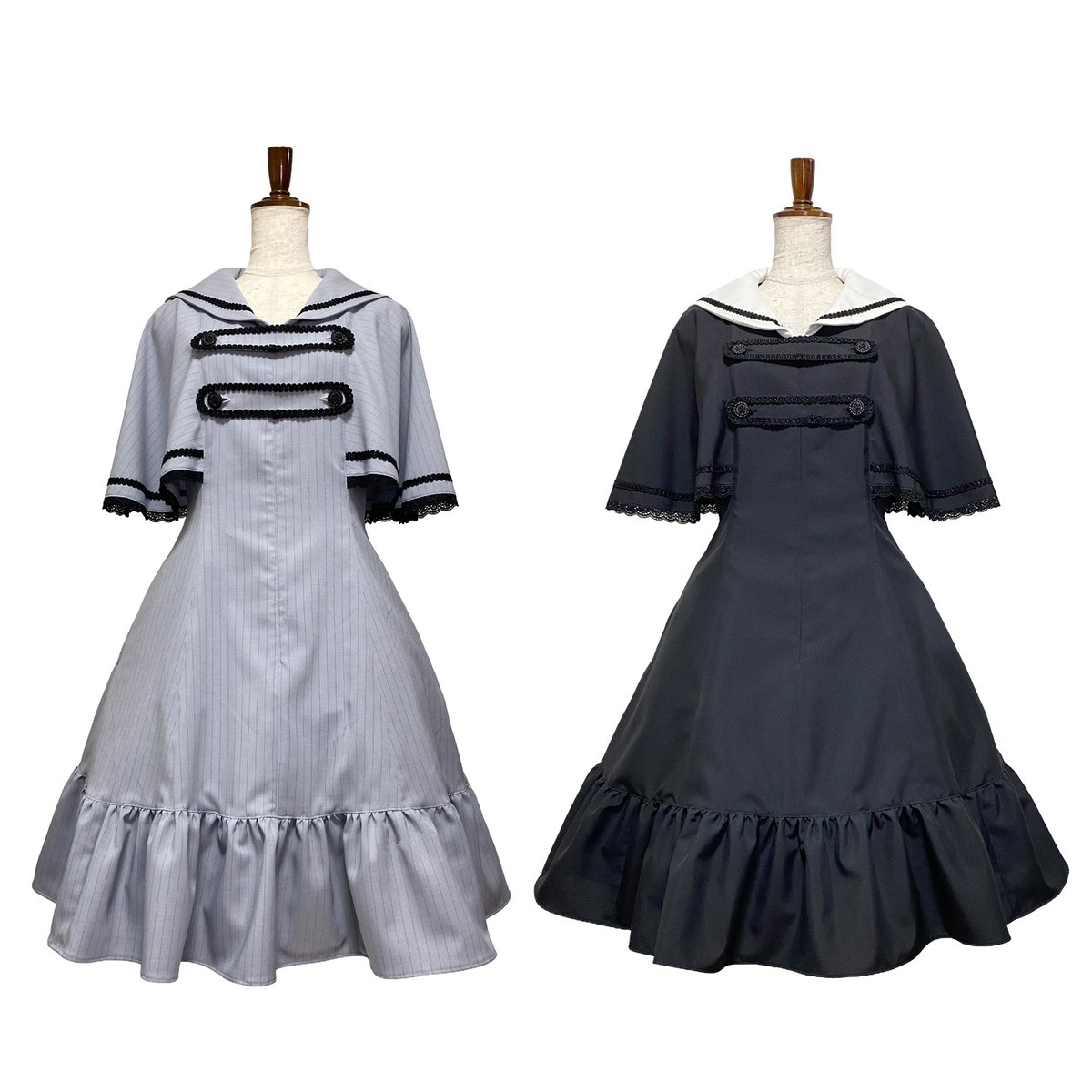 予約商品｜ワンピース・ロレンス】 揺れるケープ、凛としたセーラー