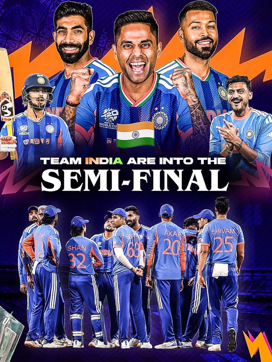 GhosalyaAnil's tweet photo. *वेस्टइंडीज के खिलाफ 5 विकेट से भारत की शानदार जीत*
*सेमीफाइनल में भारत की धमाकेदार एंट्री*

*Sanju Samson. 🔥🇮🇳*

#INDvsWI #SanjuSamson #BreakingNews #T20WorldCup2026 https://t.co/XCCX2MOV02