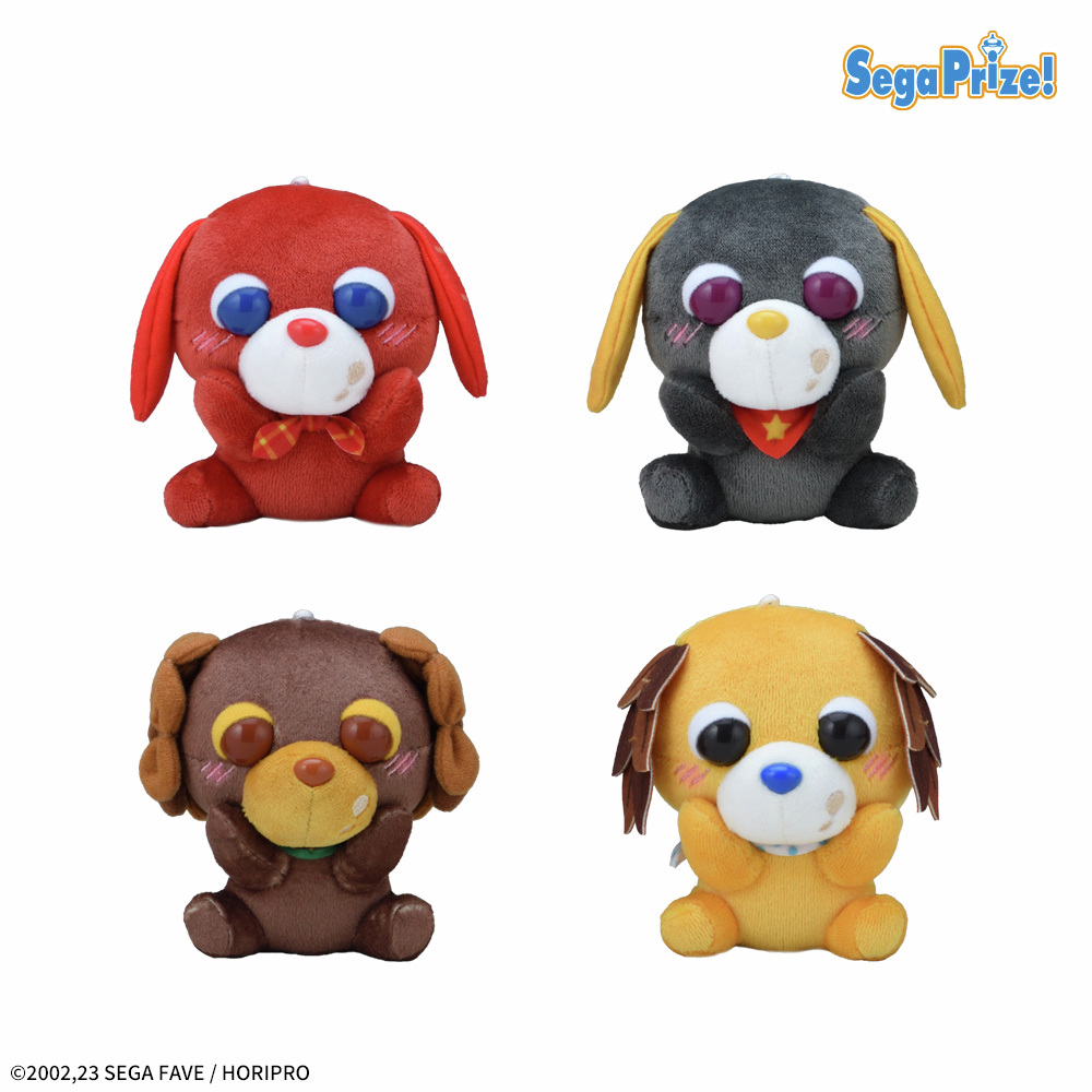 お茶犬』から、おいしそうに頬張る姿がかわいいマスコットと、アクリル