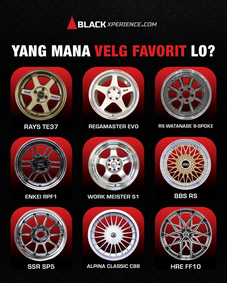 blackxperience's tweet image. Kalo gue BBS RS sabi nih, bisa dipake ke macem-macem mobil 😁😁

Nah kalo velg favorit lo apa nih bro? Sabi coba drop komen lo ya! 🛞🛞

#BlackXperience #CarMods #Fitment #VelgMobil