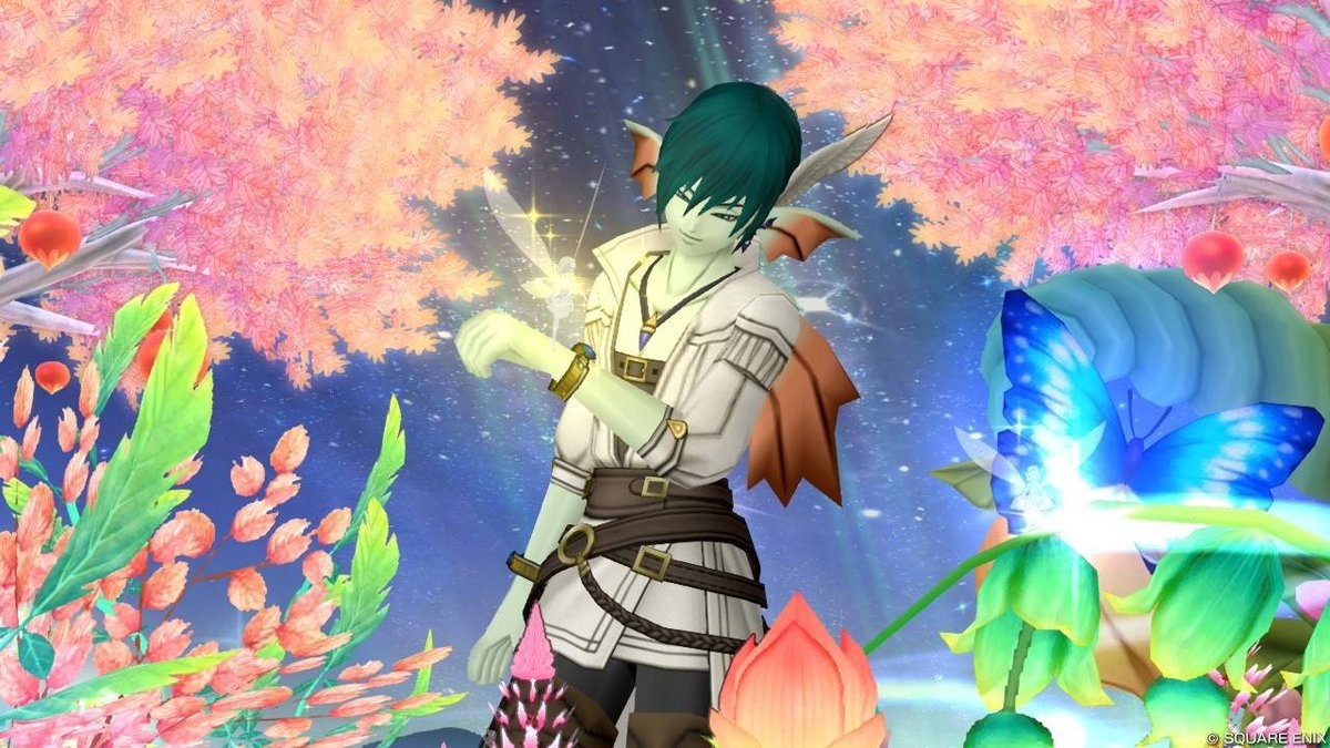 dqx_m_jade's tweet photo. アスコン応募しました。エントリーナンバー124『妖精と』　#DQ10　#アスコン https://t.co/ZPSbRvWIzI