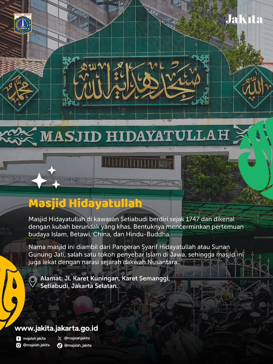 kotajaktim's tweet image. Di momen Ramadan, masjid-masjid ini kembali hidup dengan lantunan ayat suci dan kebersamaan umat.

Yuk, menapak jejak sejarah Islam lewat 5 Masjid Ikonik di Jakarta 🌙

Sumber: @majalah.jakita

#DKIJakarta
#majalahdigitalJaKita
#JaKita
#RamadanDiJakarta