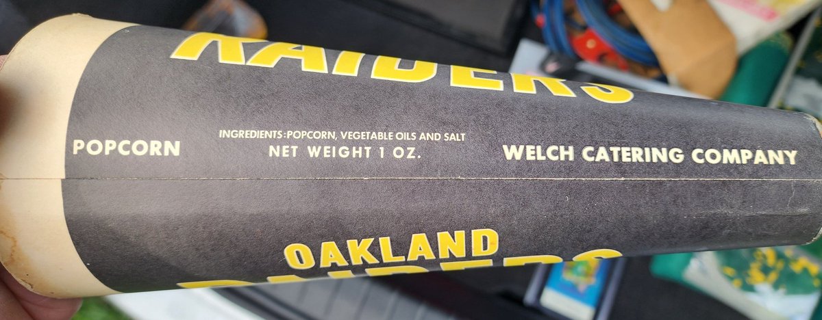 ColiseumKingz's tweet photo. These old Oakland Raiders and AFL Megaphones are incredible.  The black and gold are the Raiders' original colors from 1960-62. #RaiderNation #oaklandraiders https://t.co/TEkJXINSGd