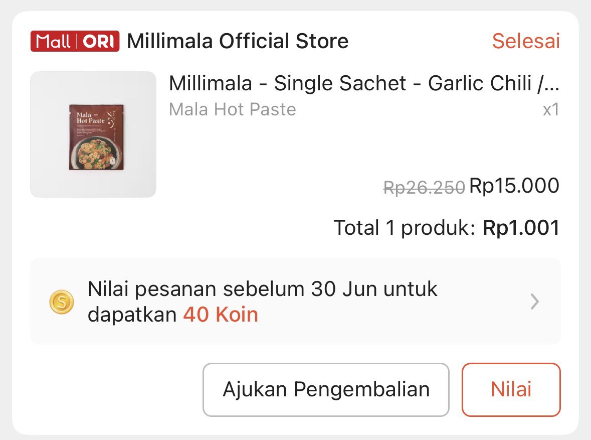 kirain kemarin error, iseng co ternyata dikirim dan sampe rumah??? 

tapi ini halal ga sih? WKWKW