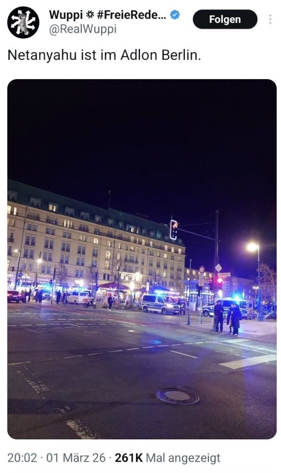 BrunellaCapitan's tweet photo. @ZardSi “Adlon Hotel” is between USA and UK embassies in front the Brandenburger Tor 
#Berlin #b0203 ARREST HIM NOW ‼️ https://t.co/EkHdAfzepy