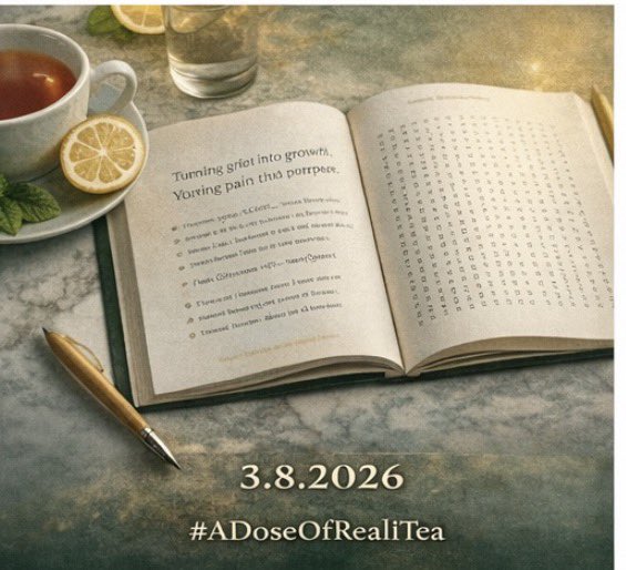 Bepoweredbylove's tweet photo. A Dose of Reali-Tea

A Healing Word Search Experience

A gentle invitation to pause.
To breathe.
To reflect.

Created for those rebuilding, healing, and choosing peace over pressure.

https://t.co/t58zko7CfI https://t.co/GpfJe2fkC0