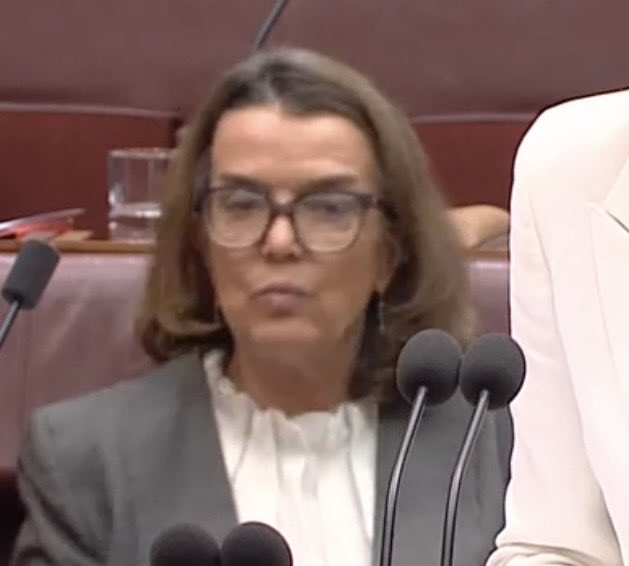 SaraJade_13's tweet photo. Anyone notice while #SenatorCash was responding to #SenatorWong censure motion re #PaulineHanson inflammatory Muslim remarks how agitated #SenatorRuston behind her was BL fiddling with phone glasses, squirming in her seat, couldn’t sit still, compressed mouth angry pursed lips. https://t.co/YLHcIdGh0M
