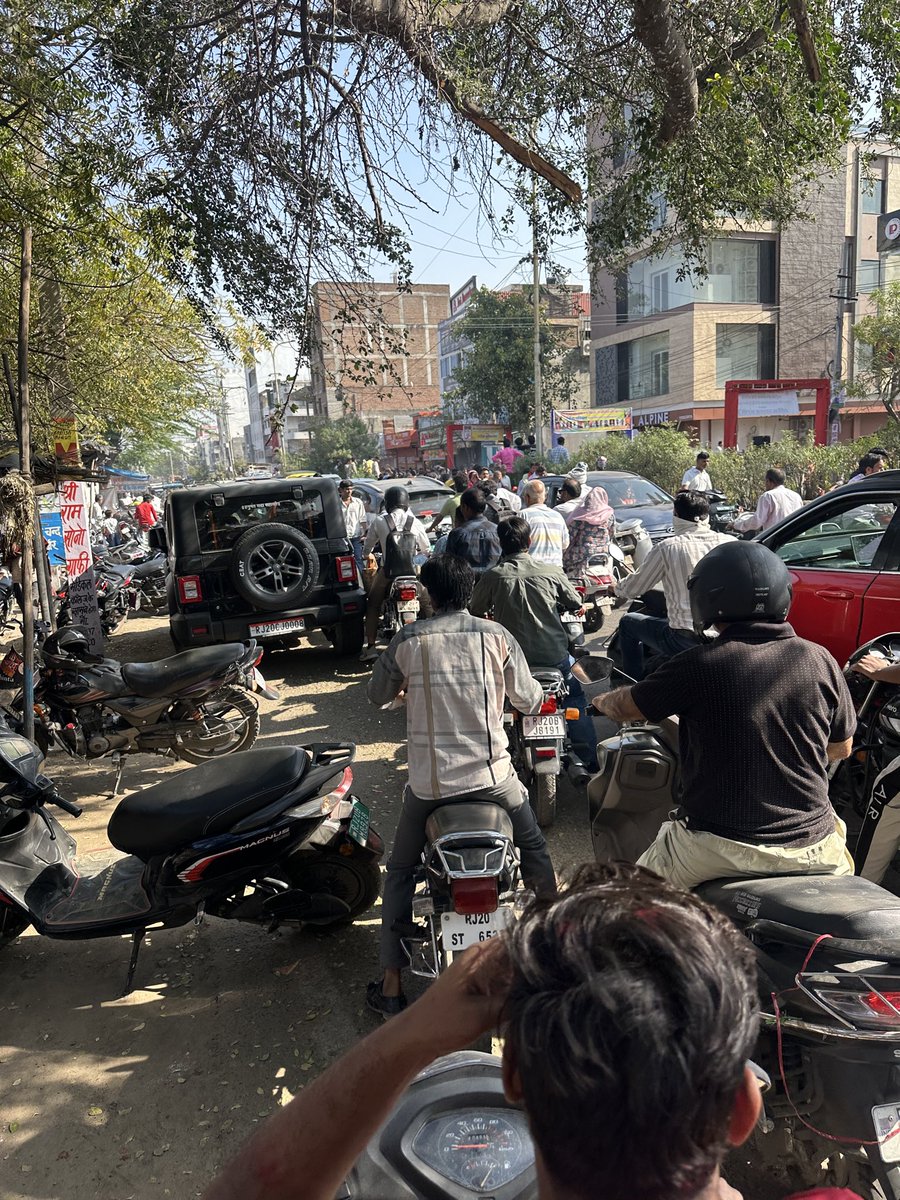srajora's tweet photo. @KotaPolice
@CollectorKota
@Dcdmkota
@ombirlakota 
Shameful mismanagement in Kota today. On crucial board exam day, major roads to centres were blocked due to celebrations.
students faced panic &amp; delays. Was there no planning? No coordination?
Students’ futures deserve priority. https://t.co/a0M68hVjVk