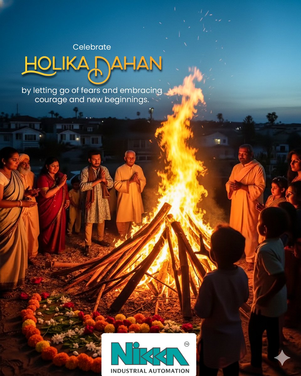 nikkagroup's tweet photo. Celebrate Holika Dahan by releasing fears into the sacred flames and embracing courage with an open heart. 🔥
Let transformation begin.
#NikkaGroup #HolikaDahan #HappyHolikaDahan #FestivalOfFaith #VictoryOfGood #HoliVibes #NewBeginnings #FearlessLiving #PositiveEnergy https://t.co/SdENMoT7EI