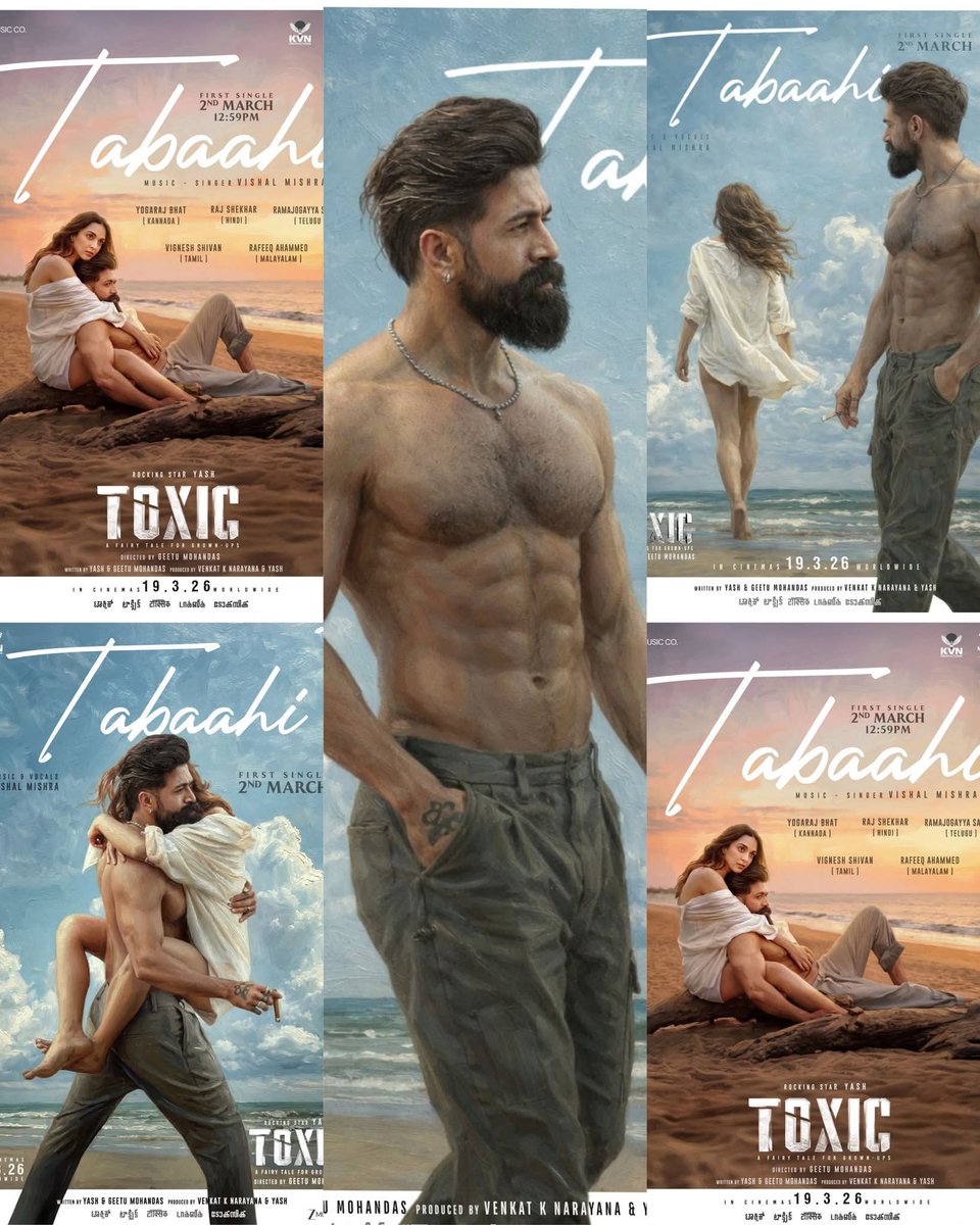 imashishsrrk's tweet image. TABAAHI Today 🎇 

Let's See What The Makers Cooked ?? 

#Tabaahi 
#ToxicTheMovie 
#ToxicOnMARCH19th 
#Yash