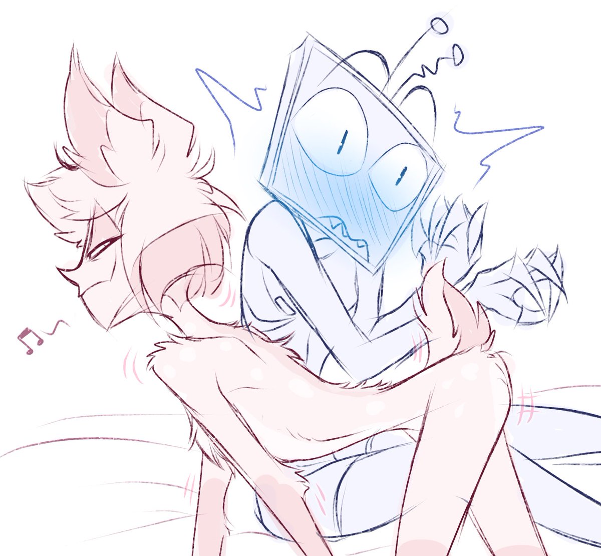 Nomifae_'s tweet photo. Fur sniffer Vox 🤭💙❤️

#StaticRadio #Voxal https://t.co/pytBQmZqSj