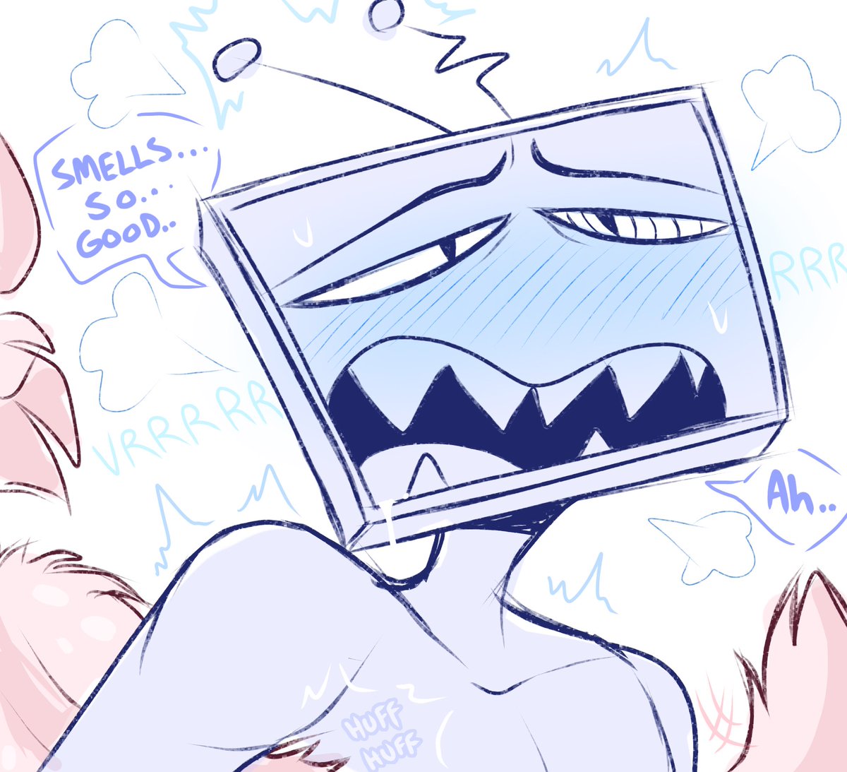 Nomifae_'s tweet photo. Fur sniffer Vox 🤭💙❤️

#StaticRadio #Voxal https://t.co/pytBQmZqSj