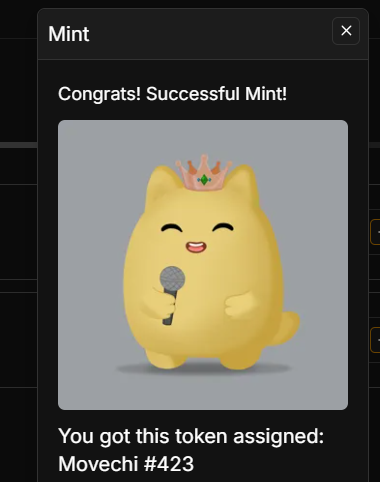 Tang17vn's tweet image. Minted more Movechi, it's also very cute, supporting the project in Movement.

Mint here: tradeport.xyz/movement/colle… 

I'm actually curious about what CAD he's building.

Let's see @movechi_xyz 

#movement #ecosystem #nft