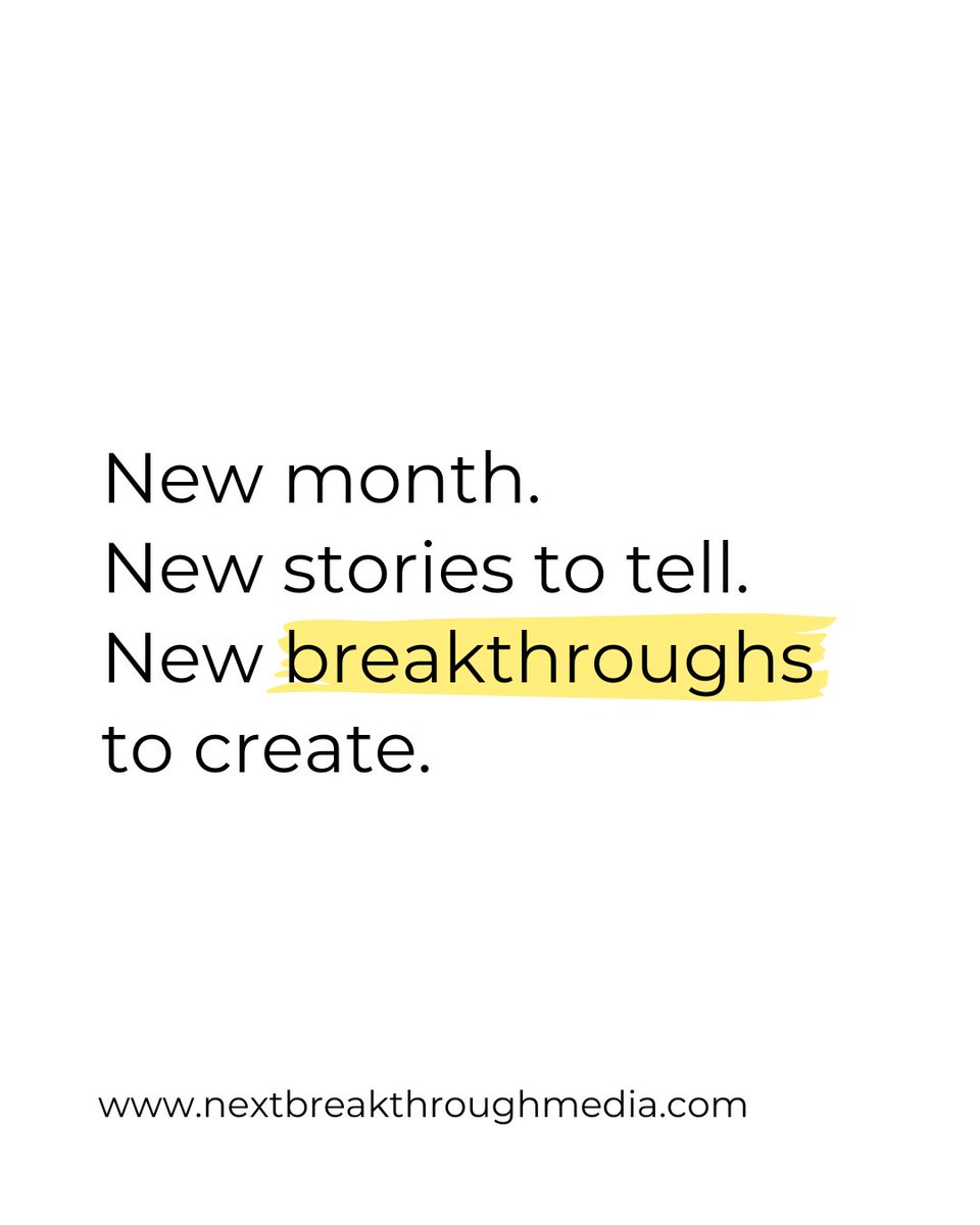 Next Breakthrough Media tweet media