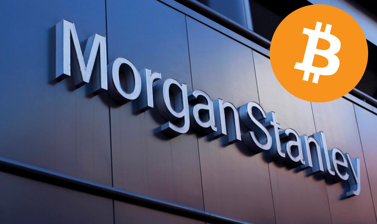 rowan_uk's tweet photo. JUST IN: 🟠 Morgan Stanley applies for national trust bank charter to allow the Wall Street bank to custody Bitcoin and crypto assets — Bloomberg https://t.co/2tplGKlxqm