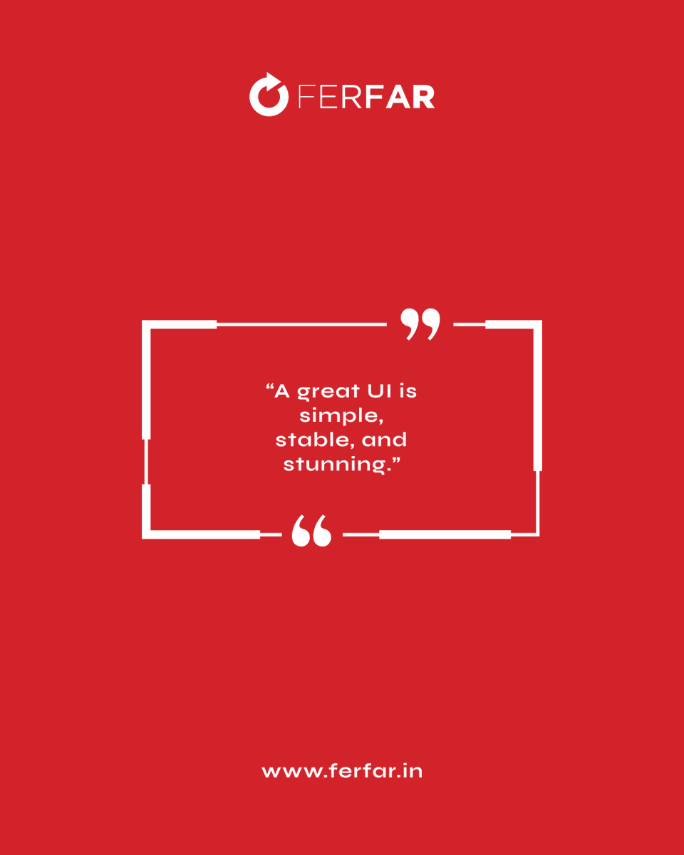 ferfardesign's tweet photo. Beauty is nothing without usability. 

Aim for a UI that’s clean, consistent, and visually confident.

Contact us now: https://t.co/8IxpTL9C99 https://t.co/J3OewwE1Qj