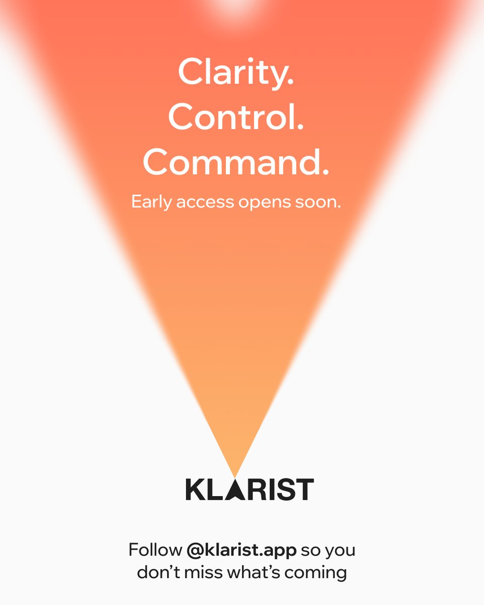 Klarist_App's tweet photo. The standard is rising.
Klarist. Early access soon. https://t.co/QlaS6XKvuQ