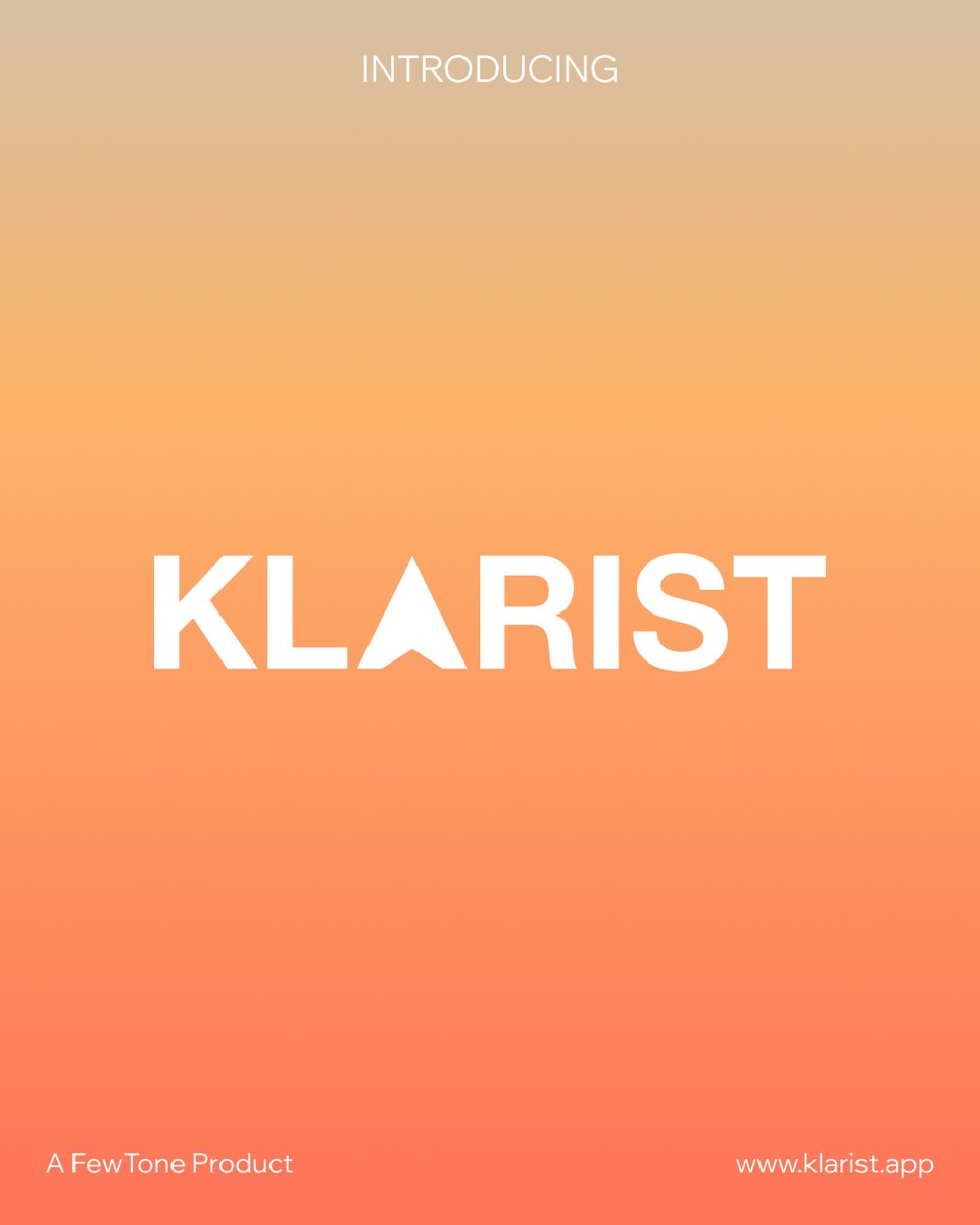 Klarist_App's tweet photo. The standard is rising.
Klarist. Early access soon. https://t.co/QlaS6XKvuQ
