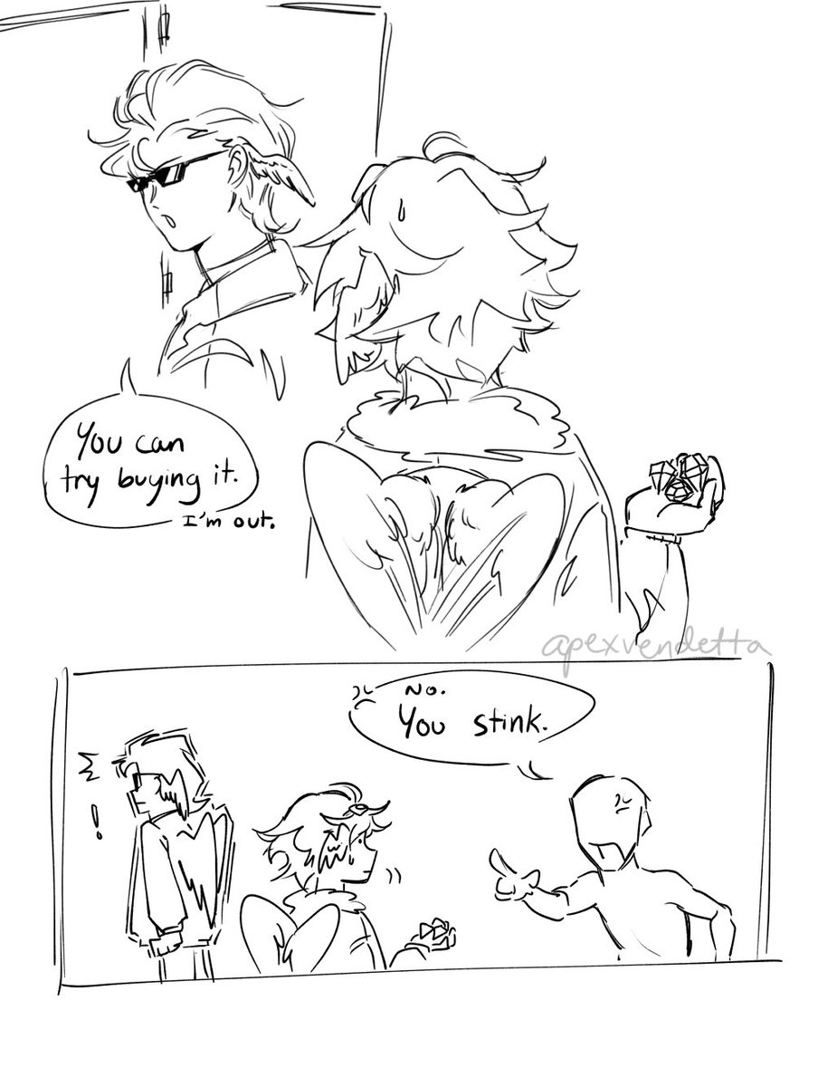 AVendetta_'s tweet photo. Best bodyguard ever

#theobaldthebirdfanart #unstableuniversefanart https://t.co/mGBlOgO45S