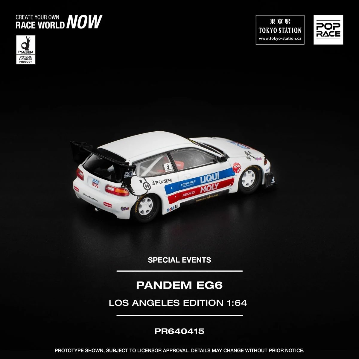 hobbysearch_mc's tweet image. 【ミニカー予約】POP RACE(ポップレース)
1/64 パンデム EG6 ホワイト LA限定エディション
予約開始です！→ 1999.co.jp/11347435
PANDEMワイドボディ シビック EG6の海外イベントモデルが登場！
#EG6 #Civic #Pandem