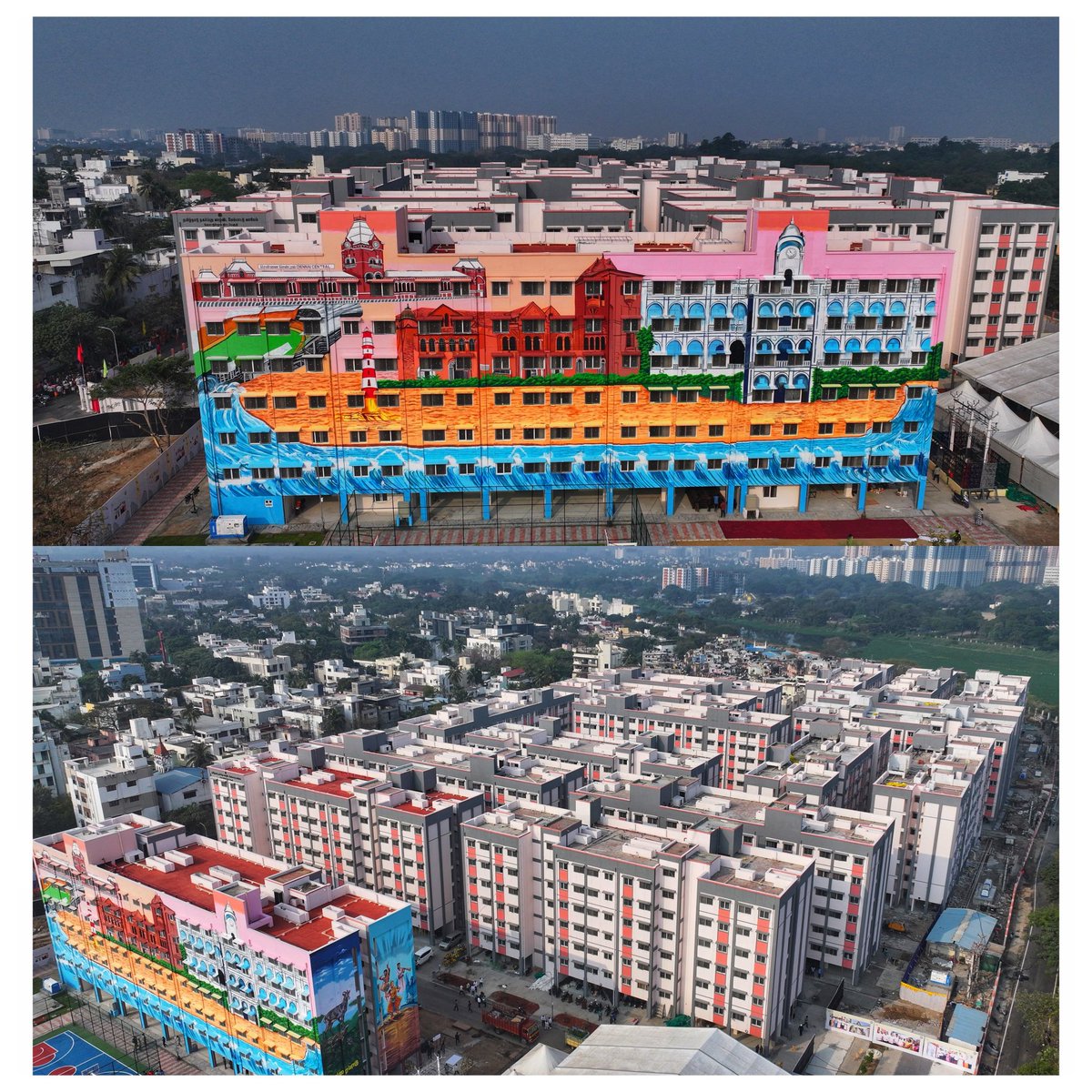 SankariOffiDMK's tweet photo. இன்று நான் திறந்து வைக்கவுள்ள -
🏙️ ரூ.249 கோடி செலவில் கட்டப்பட்டுள்ள #FintechTower (நிதிநுட்ப கோபுரம்)
மற்றும்
🌇 தமிழ்நாடு நகர்ப்புற வாழ்விட மேம்பாட்டு வாரியத்தின் சார்பில் ரூ.840.76 கோடி செலவில் கட்டப்பட்டுள்ள 5,367 குடியிருப்புகளின் படங்கள்!
அனைத்து sector-களையும் வளர்த்தெடுக்கும் All-rounderதான் #DravidianModel! தமிழ்நாட்டின் வளர்ச்சிப் பயணத்தில் ஒருவரையும் பின்தங்க விடமாட்டோம்! #வெல்வோம்_ஒன்றாக!
@Udhaystalin @dmk_youthwing