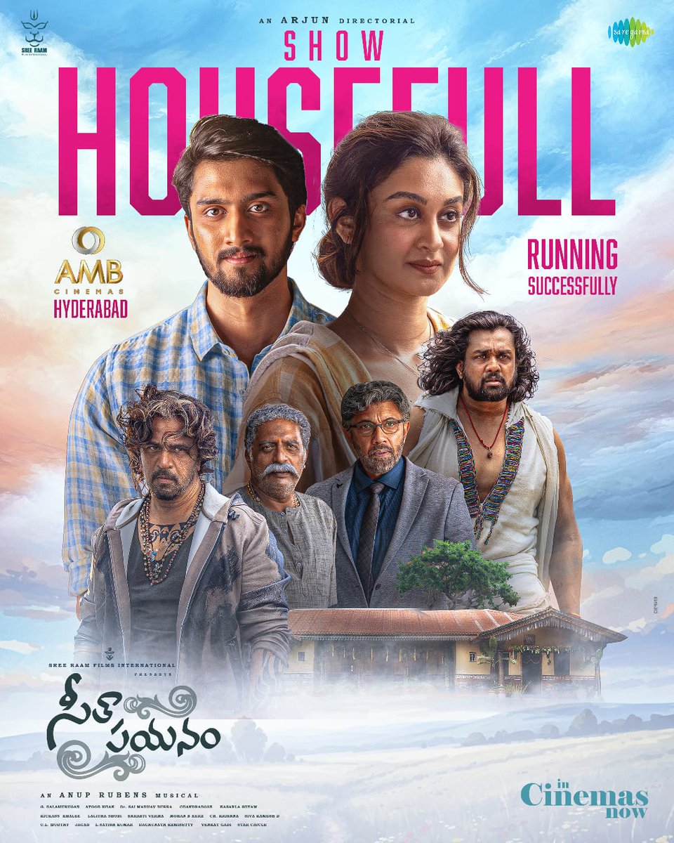 Show housefull !!!!!😍

#Seethapayanam –Winning Hearts as a Family Blockbuster!✨

#SeethaPayanam 𝗜𝗻 𝗰𝗶𝗻𝗲𝗺𝗮𝘀 𝗻𝗼𝘄! 😍

Book your tickets now on <a href="/bookmyshow/">BookMyShow</a> and <a href="/district_india/">District</a>!

🎟️:linktr.ee/SeethaPayanamT…

<a href="/akarjunofficial/">Arjun</a> #AishwaryaArjun <a href="/NiranjanSudhi/">𝙉𝙄𝙍𝙍𝘼𝙉𝙅𝘼𝙉</a> <a href="/anuprubens/">anuprubens</a>