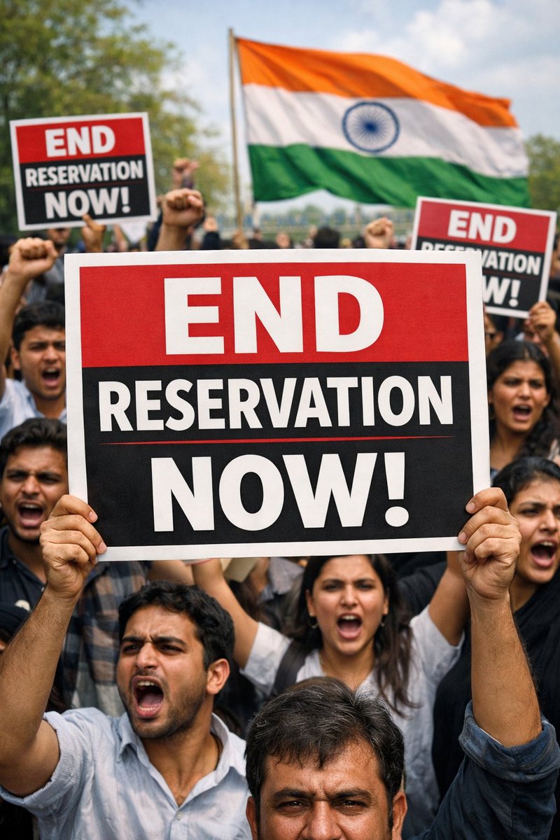 GC_Revolution's tweet photo. Sc-st सबसे बड़े लोग, सबसे ज्यादा टैलेंटेड लोग, सबसे ज्यादा मेधावी लोग – सब इन्हीं में से निकल रहे हैं!
कितना गर्व हो रहा है ना सबको? 😏
तो चलो अब reservation खत्म कर दो यार!
अबकी बार merit की सरकार!
क्या कहते हो? 🔥 #EndReservation #MeritOnly https://t.co/WIDzeReQMS