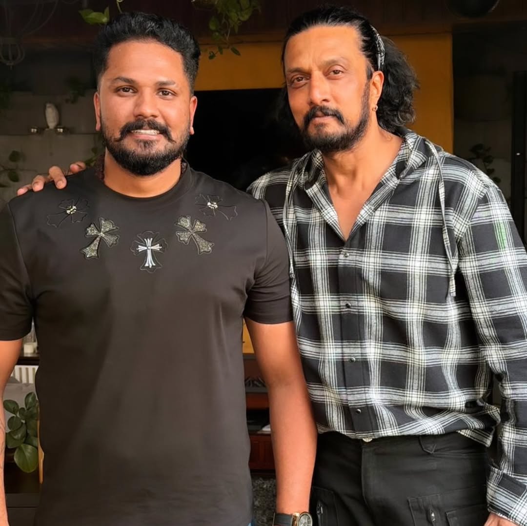 Exclusive Pic 📸🔥

Kiccha Boss &amp; Rajath 😍❤️ 

#KicchaSudeep #KicchaBOSS 
#BRBFirstBlood #Kiccha48