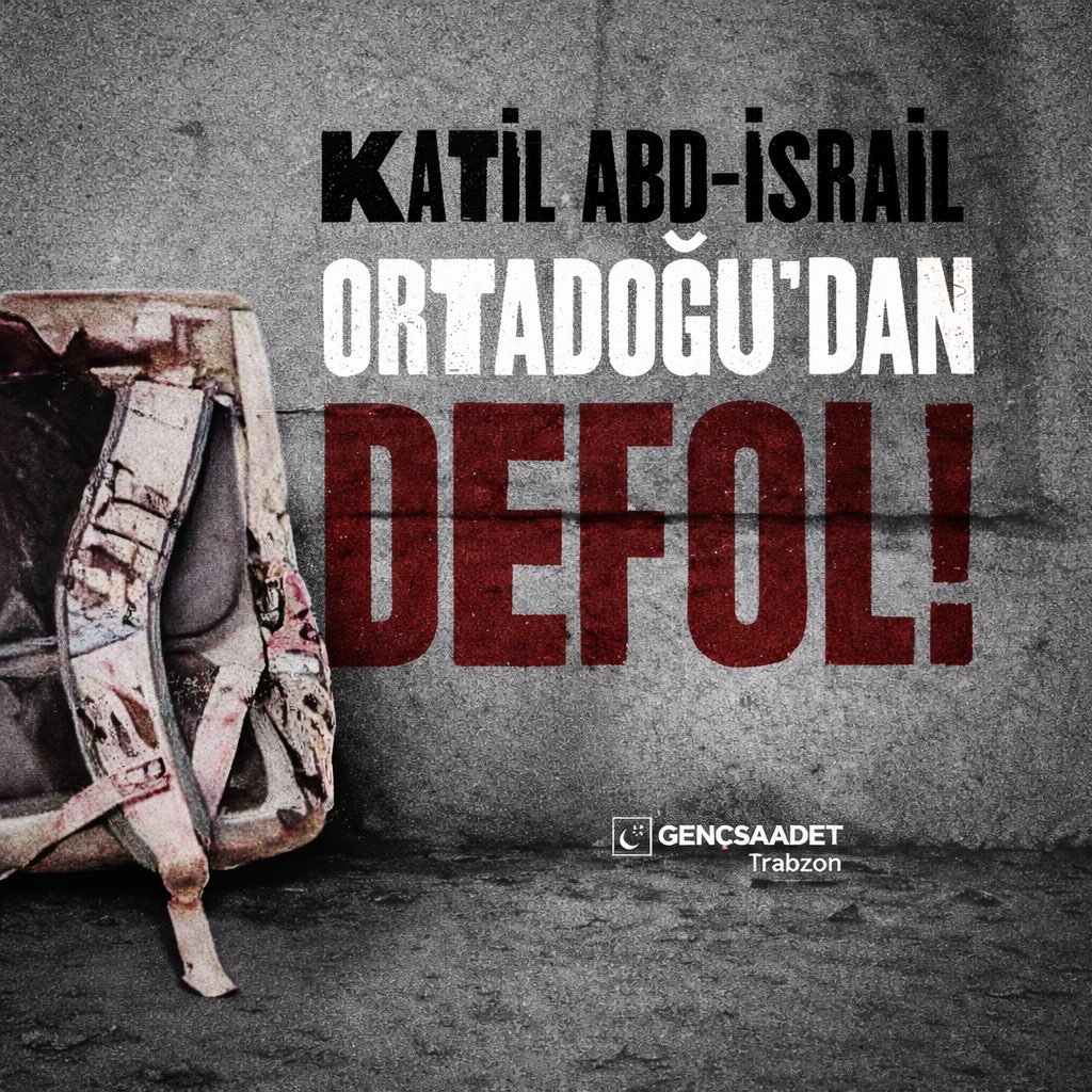 Katil ABD-israil Ortadoğu'dan DEFOL!

#KatilABD