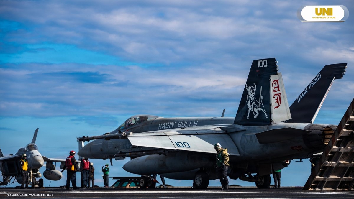 uniindianews's tweet image. The world's largest aircraft carrier, USS Gerald R. Ford (CVN 78), is now active in Operation 'Epic Fury': US Central Command 

@DeptofWar | @CENTCOM | #USCentralCommand | #USSGeraldRFord | #OperationEpicFury | #USNavy | #AircraftCarrier | #UNI