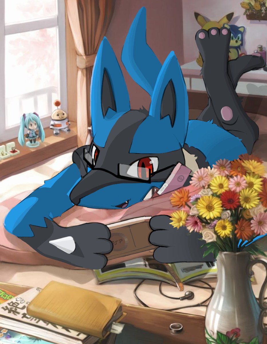 Hes so retro #lucario #pokemon