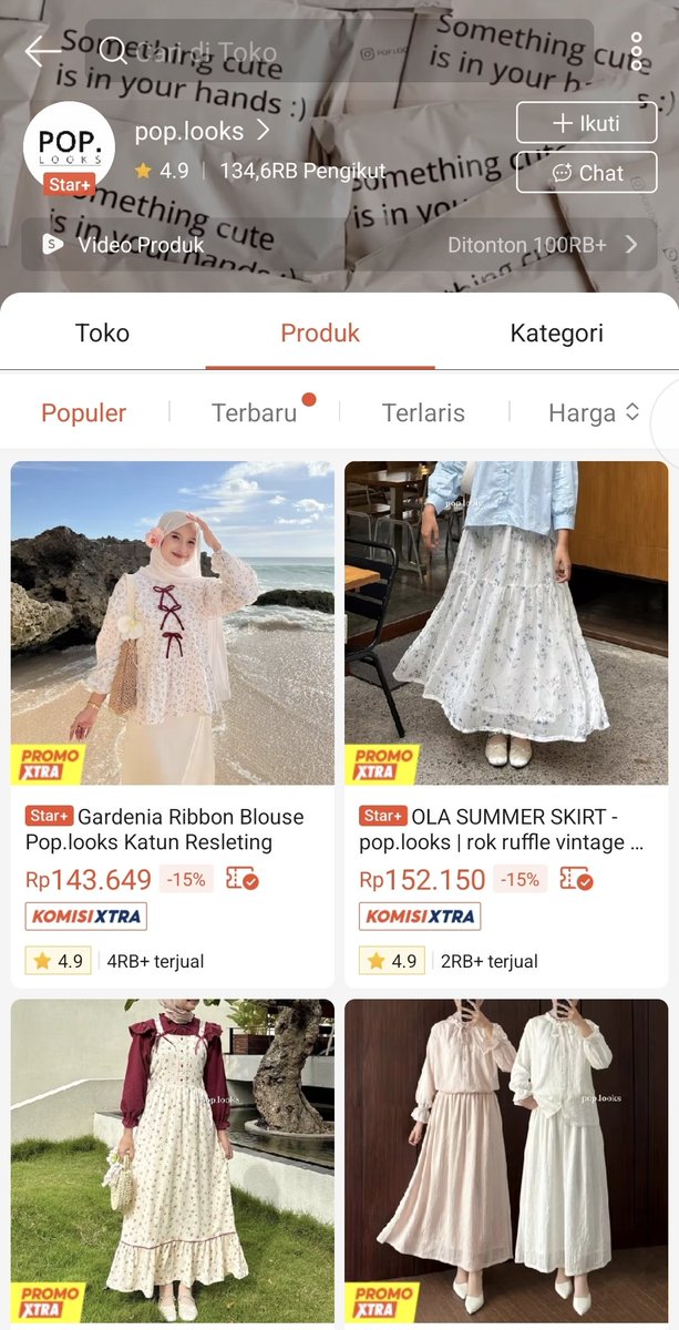 blackfourestt's tweet photo. @ohmy_beautybank pop looks nder! dari atasan sampe bawahannya lucu-lucu, korean style gitu. 

https://t.co/BOBgjpuB2j https://t.co/kxkDaR218v