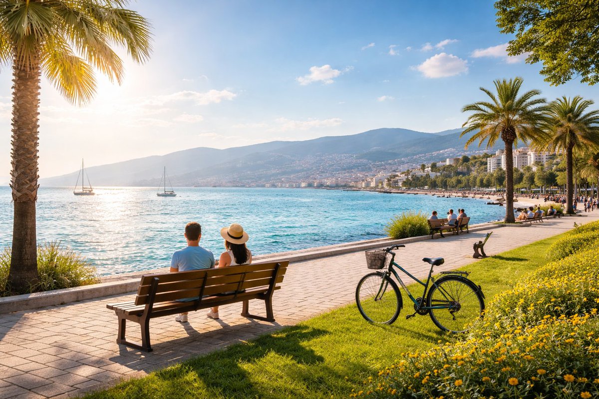 İzmir’de bu hafta bahar havası hakim olacak.
Meteoroloji verilerine göre kent genelinde sıcaklıkların 20 derecenin üzerine çıkması beklenirken, güneşli havanın hafta boyunca etkisini sürdürmesi öngörülüyor.