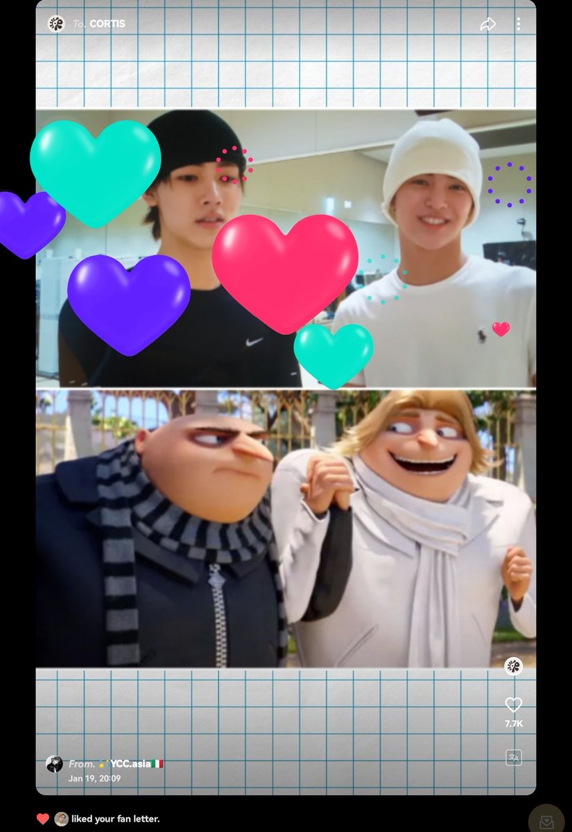 jjami liked these fan letters😭😭😭