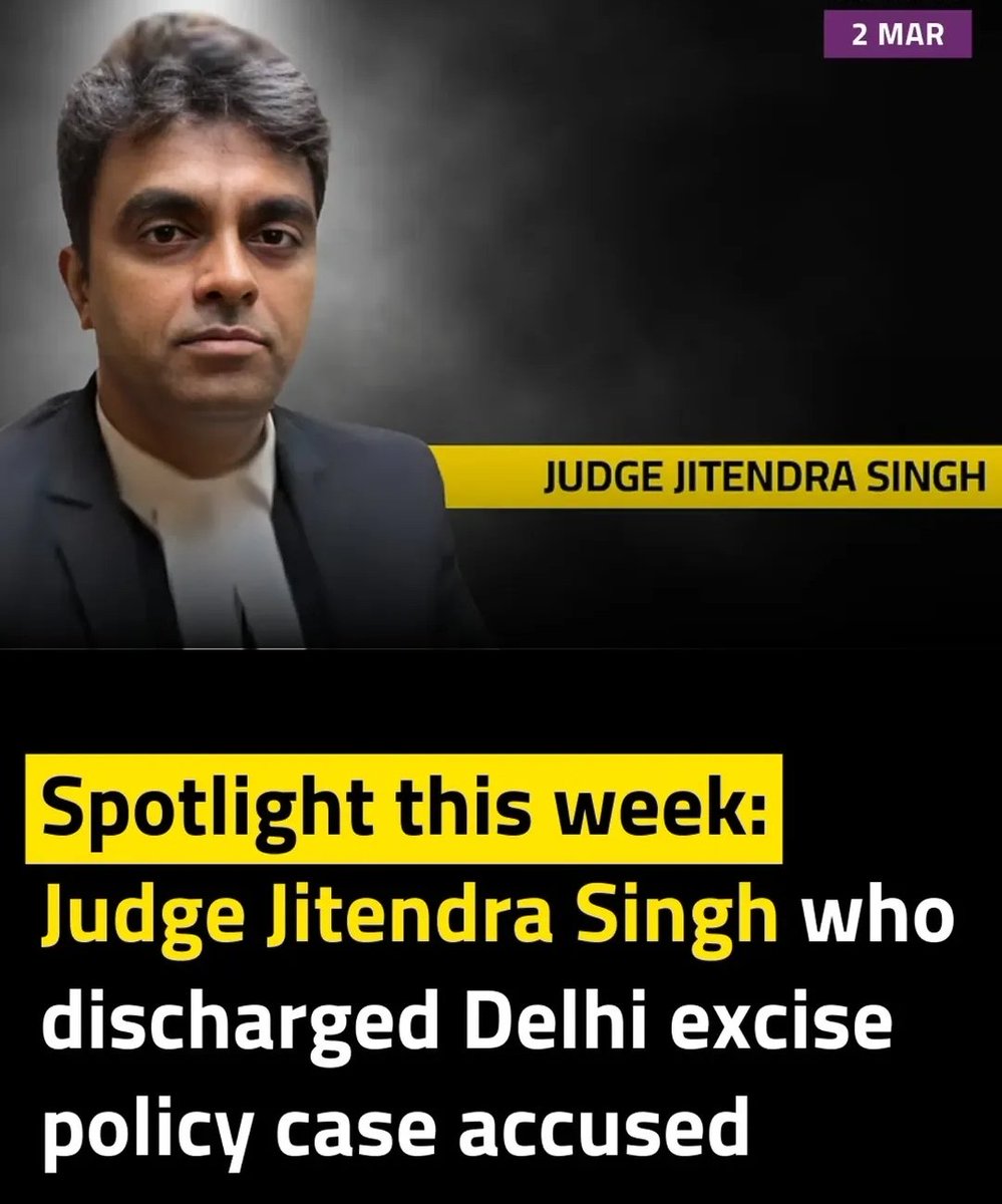 Judge Jitendra Singh while Clearing Arvind Kejriwal and Manish Sisodia in Liquor Scam : 
"As the order reaches its conclusion, this Court, while penning the present order, has, time and again, reminded itself of the enduring words of Martin Luther King Jr that 'injustice anywhere