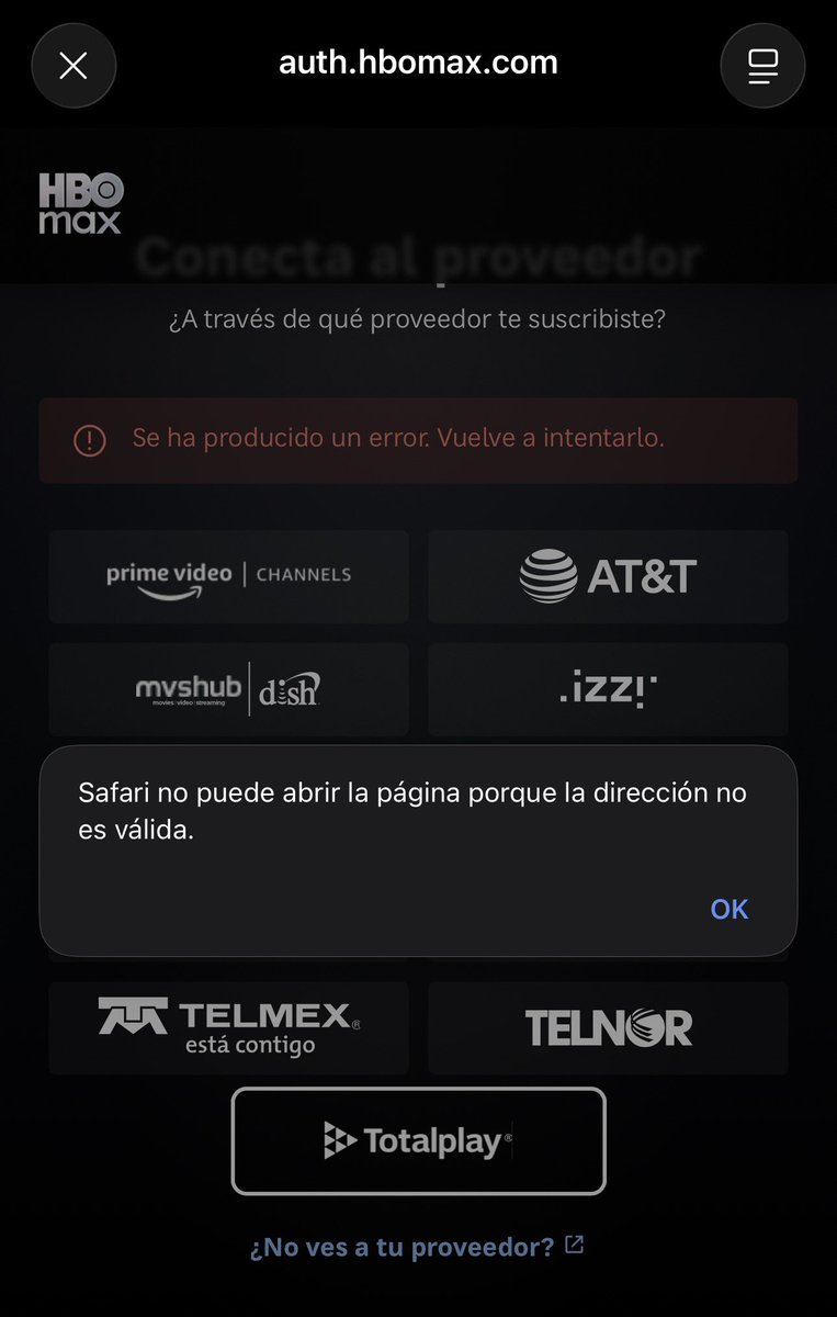 albert_alvarezm's tweet photo. @totalplaymx ayuda, por favor. Ya son varios días sin poder iniciar sesión en @StreamMaxLA pues su enlace no está funcionando. https://t.co/gD5ZXWbjbX