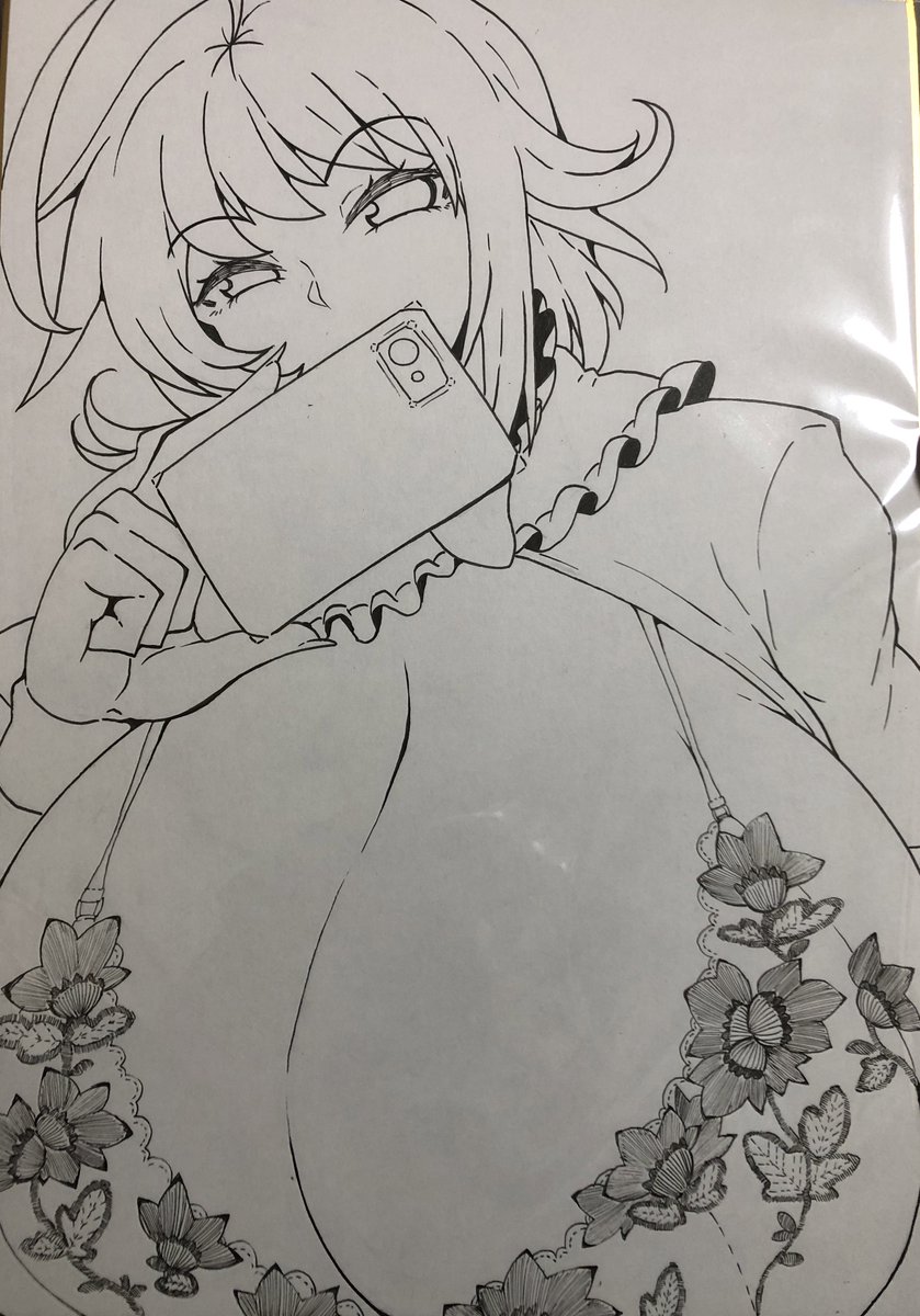 例大祭色紙線画3枚
最近はパンツブラ出してるよエロ自撮りがブーム 