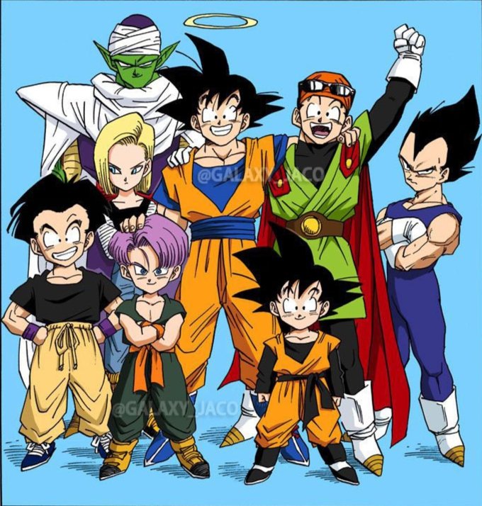 haya16888's tweet photo. dragonball team https://t.co/drtlikBK7v