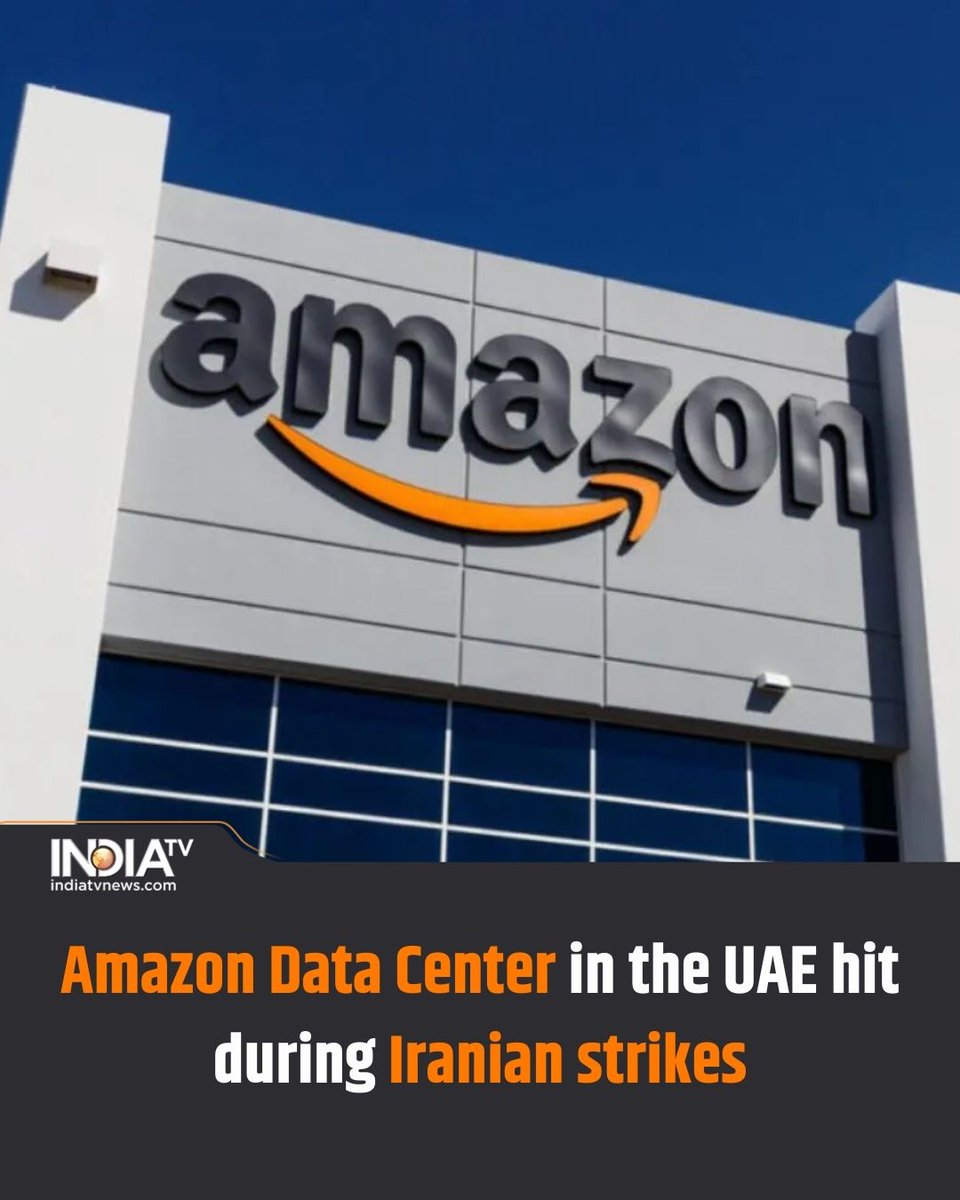 indiatv's tweet image. Amazon’s cloud unit, AWS’ power to one of its data centers in the United Arab Emirates was temporarily shut down after objects struck the facility, causing sparks and a fire. 

Read more here:
tinyurl.com/2kbk6trs

#iranisraelwar #AmazonDataCenter #unitedarabemirates