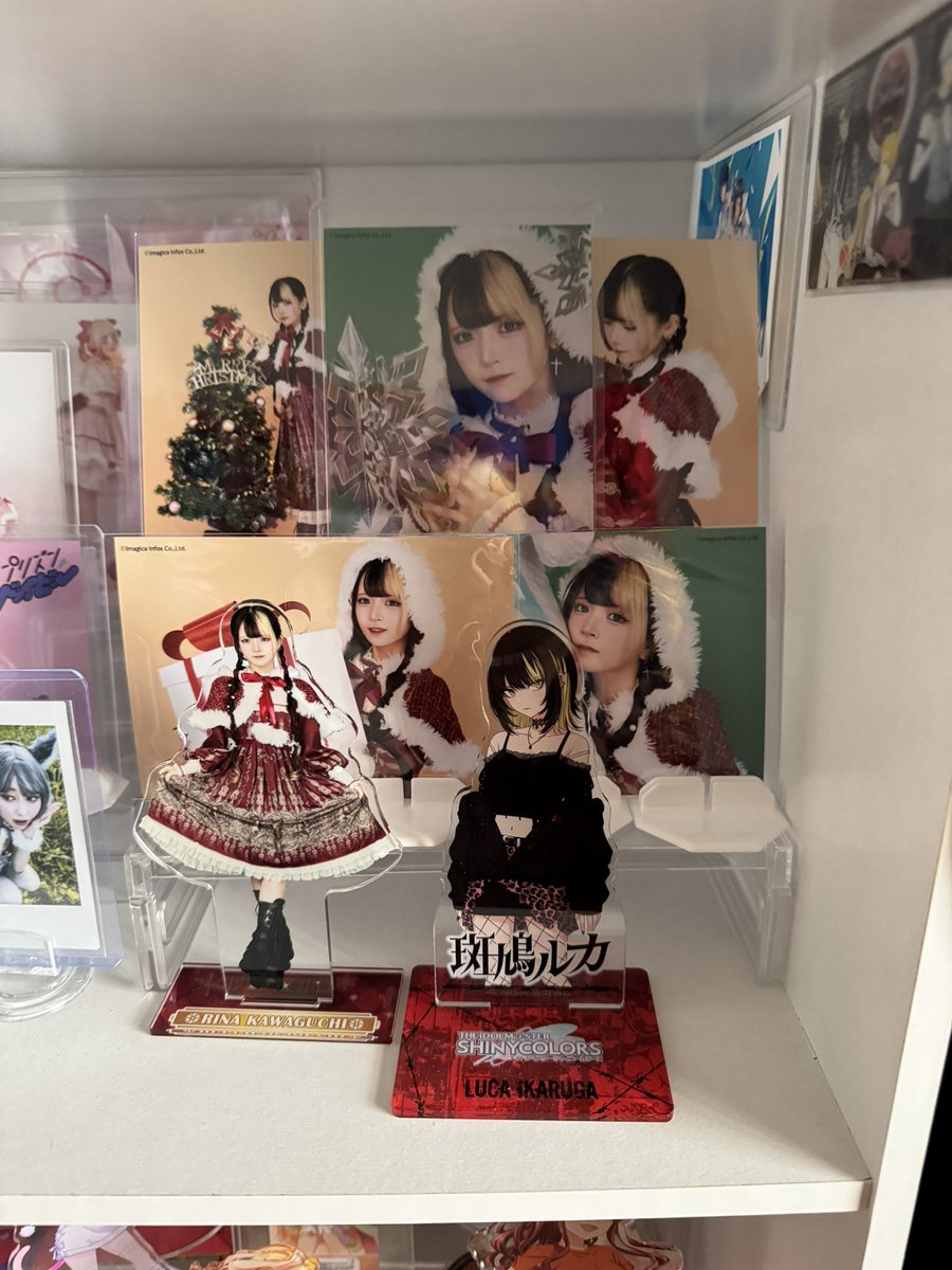 川口莉奈さんのブロマイドとアクスタが届いたので早速飾りました