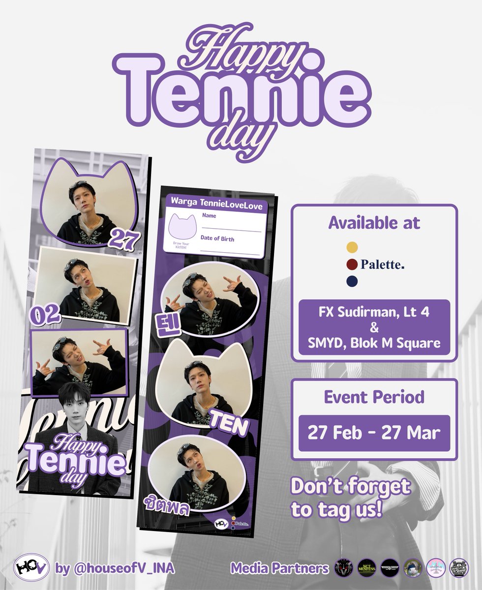 WayV_Airlines's tweet photo. 🐾 TEN, LEON & BELLA BIRTHDAY PHOTOFRAME EVENT 🐾
By: @houseofV_INA

Let’s celebrate TEN, LEON, and BELLA’s birthday this year with our special frames! 🐱💜🐶

📆 27 Feb - 27 Mar 2026
📍 Palette, SMYD, & Solophoto

#TEN #TENLEE #เตนล์#李永钦 #텐 #テン #LEON #BELLA #WayV