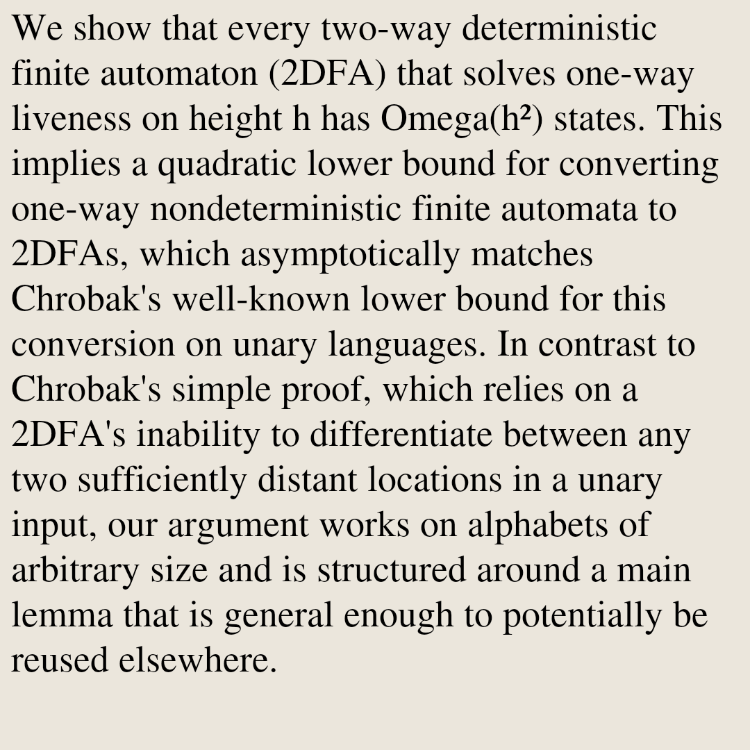 Formal Languages and Automata Theory arXiv tweet media