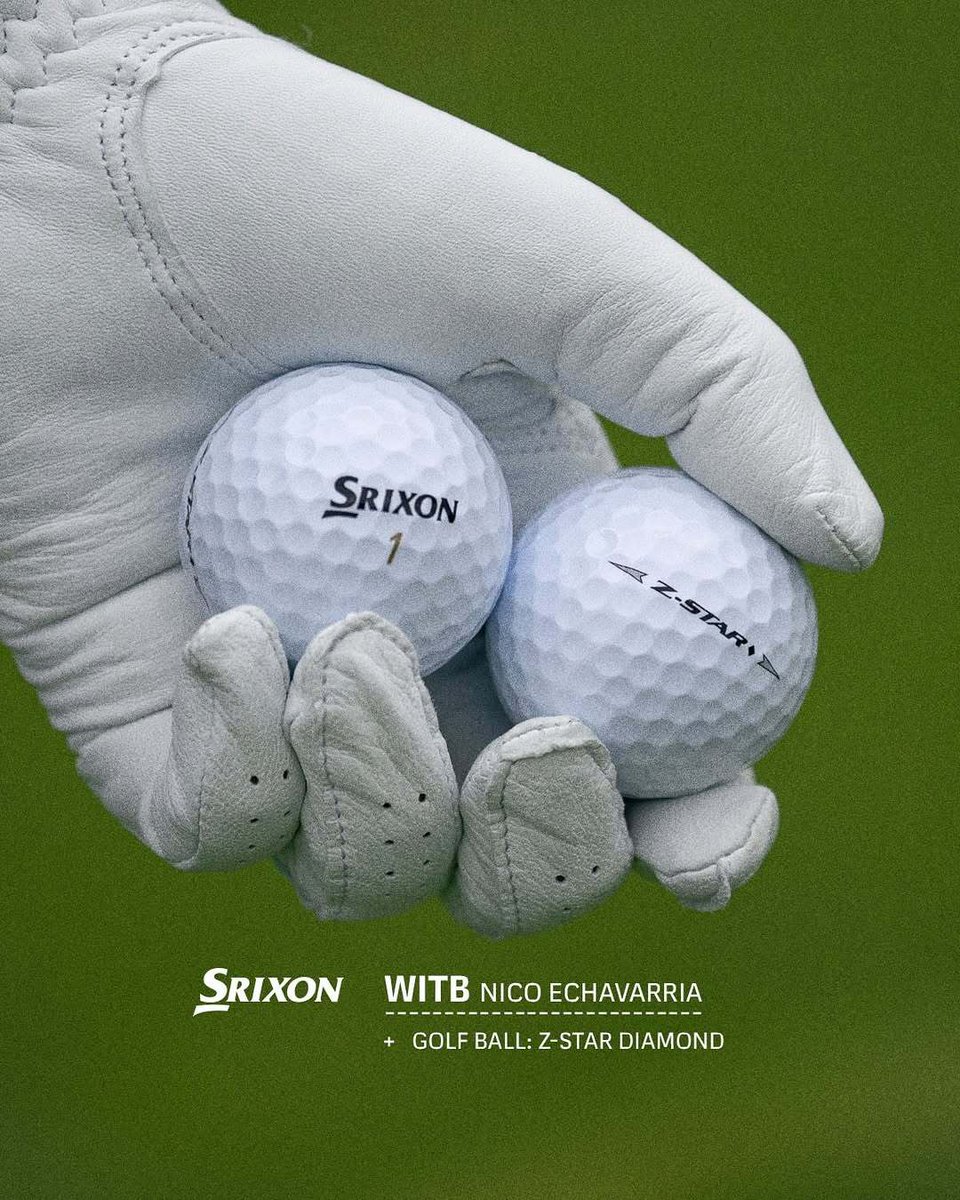 今大会でニコ・エチャバリア選手が使用したギアはこちら⛳ □ ボール