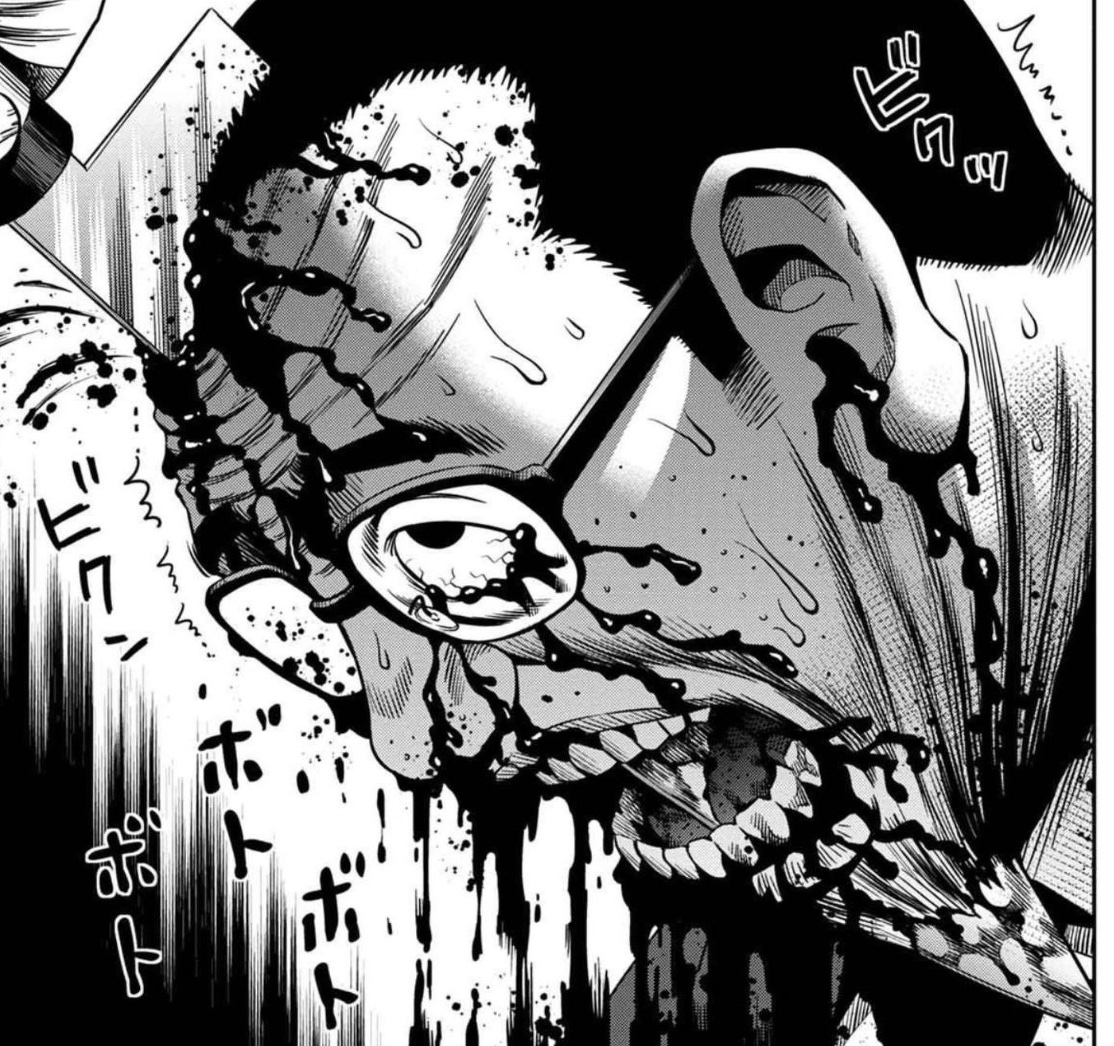 Reading pumpkin night and these two panels show that it’ll be shit from the butt. Man is dying and woman is having an orgasm